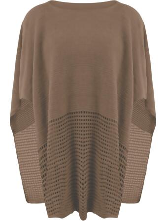 Fine Knit Lightweight Poncho - One Size