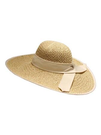 Woven Wide Brim Floppy Hat - One Size