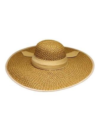 Woven Wide Brim Floppy Hat - One Size