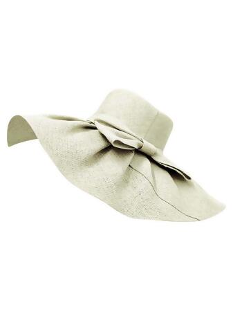 Elegant Toyo Wide Brim Floppy Hat - One Size