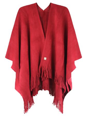 Ultra Soft Knit Poncho Shawl - One Size
