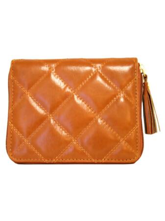 Quilted Buxton Zip Around Slim Cardex Wallet - One Size