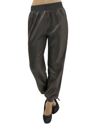 Faux Leather Harem Joggers - Small