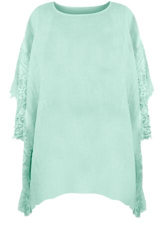 Sheer Romance Swim Beach Cover Up Top - One Size