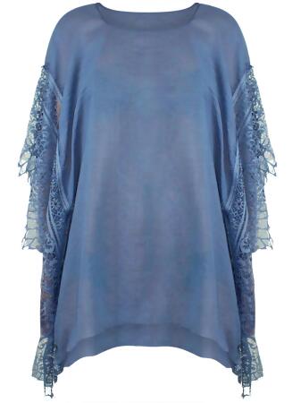Sheer Romance Swim Beach Cover Up Top - One Size