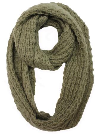 Mohair Winter Knit Infinity Scarf - One Size
