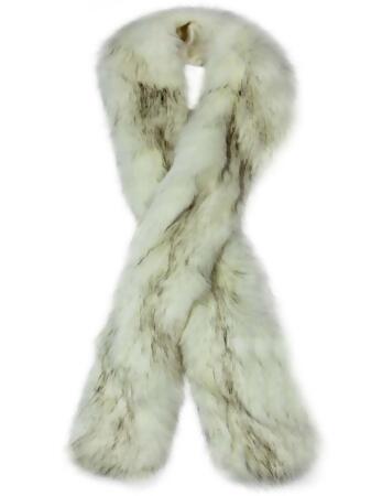 Solid Plush Faux Fur Long Scarf Stole - One Size