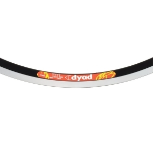 Velocity Dyad Clincher Machined Sidewall Bicycle Rim Black 700C x 36H 3600m-62236 - All