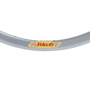 Velocity Deep-V Clincher Non Machined Sidewall Bicycle Rim 700C 32H Silver Matte Silver 3401-62232 - All