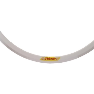 Velocity Deep-V Clincher Machined Sidewall Bicycle Rim White 700C 32H Powdercoated 3402M-62232 - All
