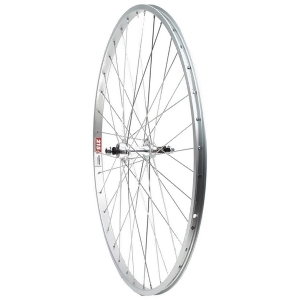 Sta-tru 27 x 1-1/4 inch Alloy Bo Silver Rear Bicycle Wheel Rw2714bo - All