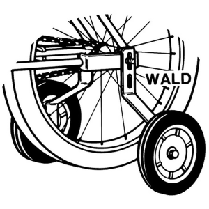 Wald 16 to 20 inch Steel Bicycle Training Wheels Pair #252 - All