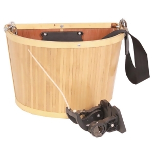 Evo E-Cargo Quick Release Bamboo Front Bicycle Handlebar Basket Ht-217 - All
