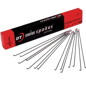 Dt Swiss Competition Race Triple Butted Bicycle Wheel Spoke Black uses 14 gauge nipples Box of 72 - 284 2.0/1.6/2.0