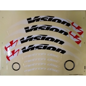 Fsa Vision Metron Bicycle Disc Wheel/Valve Cover Sticker/Decal Set 752-1269 - All