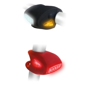 Clean Motion Brutus 360 Silicone Bicycle Headlight/Tail Light Set Brs-003 - All