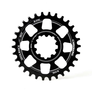Chromag Sequence 28T 10/11Sp Bcd Direct Mount Chainring For Sram Bb30/Pf30 7075-T6 Aluminum Black 151-001-021 - All