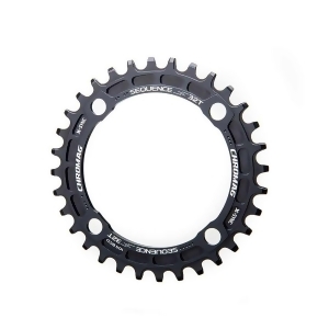 Chromag Sequence 30T 10/11Sp Bcd 104 4 Chainring 7075-T6 Aluminum Black 151-001-001 - All