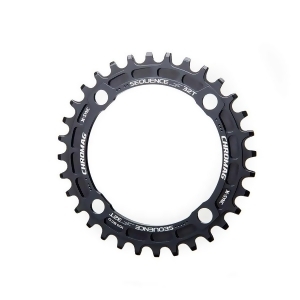 Chromag Sequence 34T 10/11Sp Bcd 104 4 Chainring 7075-T6 Aluminum Black 151-001-003 - All