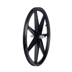 Skyway Tuff Ii Front Wheel 24X1.75 3/8 Nutted 7 Spoke Black Whl-8060p - All