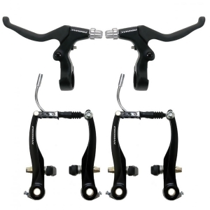 Promax Components V-Brake and Lever Set for Front and Rear 360859 - All
