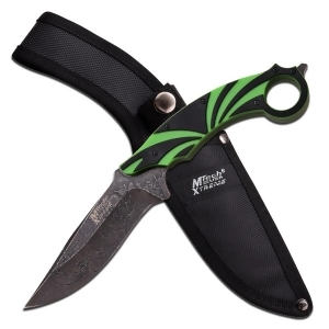Master Cutlery MTech Usa Xtreme Fixed Knife 10.25 w/Black Green Handle Mx-8138gn - All