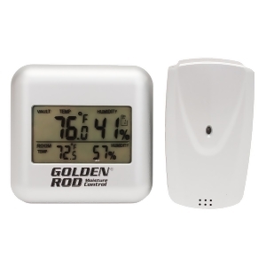 Lockdown Golden Rod Digital Wireless Hygrometer Golden Rod Digital Wireless Hygrometer - All