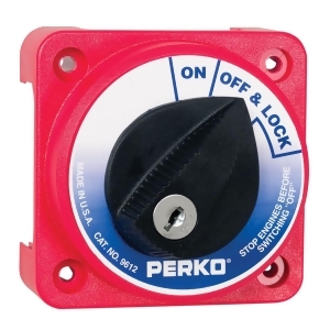 Perko Compact Medium Duty Battery Selector W/ Key Lock 9612Dp - All