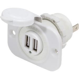 Blue Sea Systems 12V Dual Usb Charger Socket White 1016200 - All