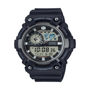 Casio Analog Digital World Time 100M Sport Watch Aeq-200w-1av Aeq200w-1av - All