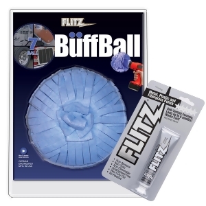 Flitz Buff Ball X-Large Blue 7 Diameter With 1.76 Oz Tube Wb 201-50 - All