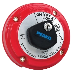 Perko Medium Duty Main Battery Switch W/ Key Lock 9602Dp - All