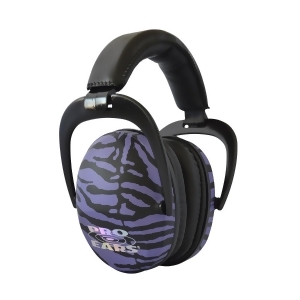 Pro Ears Ultra Sleek Headset Purple Zebra Peuspuz - All