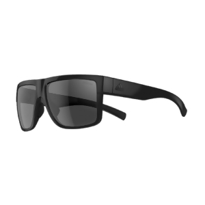 Adidas 3 Matic Sunglasses Black Shiny Frame Grey Lens A427 - All