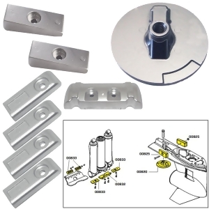 Tecnoseal Anode Kit Verado 6 W/ Hardware Aluminum Polybag 20816Al - All