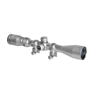 Barska Optics Huntmaster Riflescope 3-9x40; Hm; Silver; 1 30/30; w/Rings - All