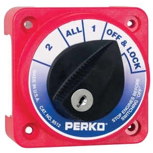 Perko Compact Medium Duty Battery Selector W/ Key Lock 8512Dp - All