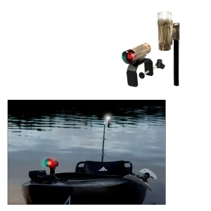 Attwood PaddleSport Portable Navigation Light Kit-C-Clamp Screw Down or Adhesive Pad-RealTree Max-4 Camo 14195-7 - All