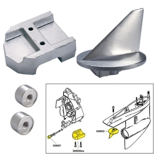 Tecnoseal Anode Kit Merc Aplha 1 Gen 1 W/ Hardware Aluminum 20800Al - All