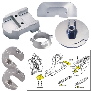 Tecnoseal Anode Kit Merc Alpha 1 Gen 2 W/ Hardware Magenesium 20801Mg - All