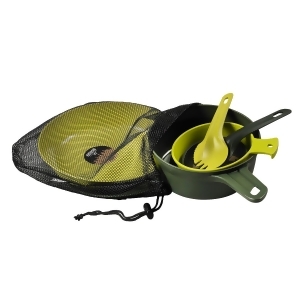Wildo Eating Essentials Two Person Set Olive/Lime 21820 - All