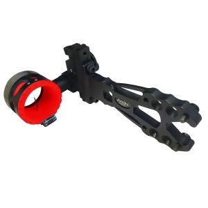 Axion Shift Single Pin Sight .019 Black w/Red Guard Ring Aaa-4100b-r - All