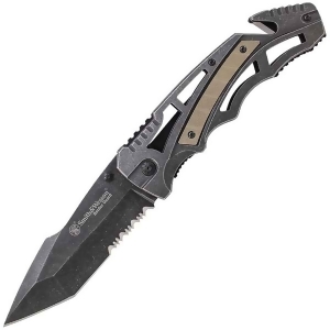 Smith Wesson Liner Lock Ps Tanto Folding Knife Swbg8ts - All