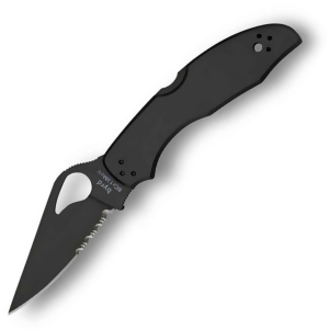 Spyderco Byrd Meadowlark 2 Black Blade Folding Knife By04bkps2 - All