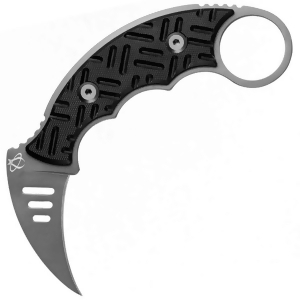 Mantis Knives Kara Fu Fine Edge Folding Knife Black Mnmk-f2 - All