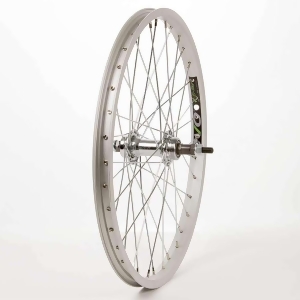 The Wheel Shop Rear 20' Wheel Evo E-Tour 20 Silver / Jy-434 36 Steel Silver Spokes Bolt-on Freewheel Fw 041400- - All