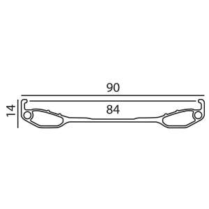 Alex Rims Rim Alex 26 559X84 Blizzerk 90 32 Bk/Nmsw Blizzerk 90 - All