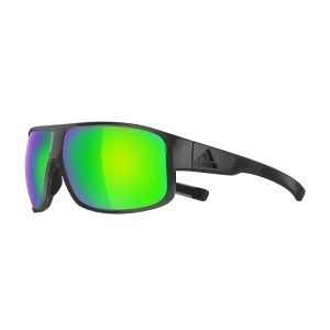 Adidas Eyewear Horizor Sunglasses Grey Shiny Frame Green Mirror Lens 0-Ad22/75 6600 00/00 - All