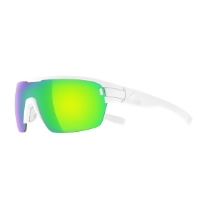 Adidas Eyewear Zonyk Aero L/s Sunglasses White Matte Frame Green Mirror Lense L 0-Ad06/75 1500 00/0L - All