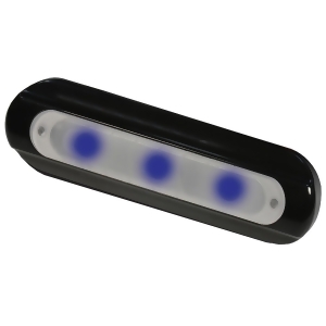 Taco Led Deck Light Flat Mount Blue LEDs Black Housing F38-8505b-1 - All